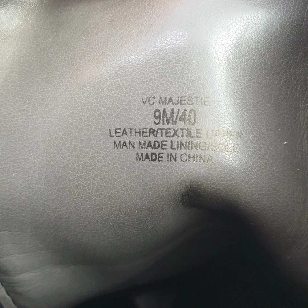 $240 Vince Camuto Majestie Over The Knee Boots Leather Knit Gray 9M Minimalist - Picture 13 of 13